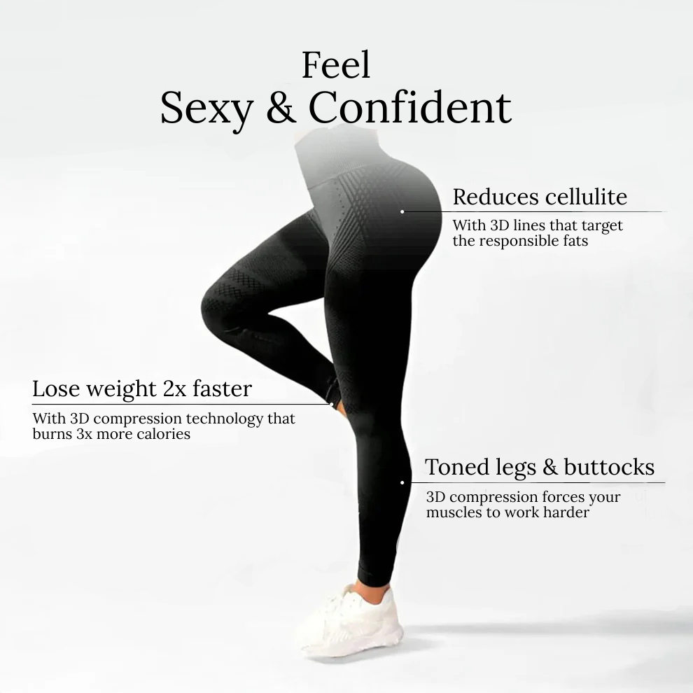 Leggings 3D | Schwarz