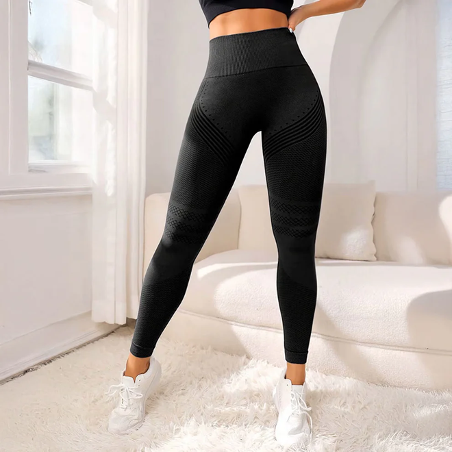 Leggings Femme Taille Haute Sans Couture | Yoga Fitness 3D Gainant | Pantalon Sport Confortable Pour Tous Les Jours