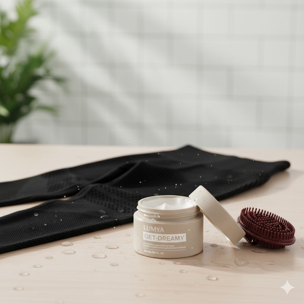 Anti-Cellulite Bundle: 3D Black Leggings + Cream + Brush